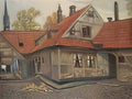 Mstislav Dobuzhinsky bruges courtyard 1910 Art A4 Photo Print