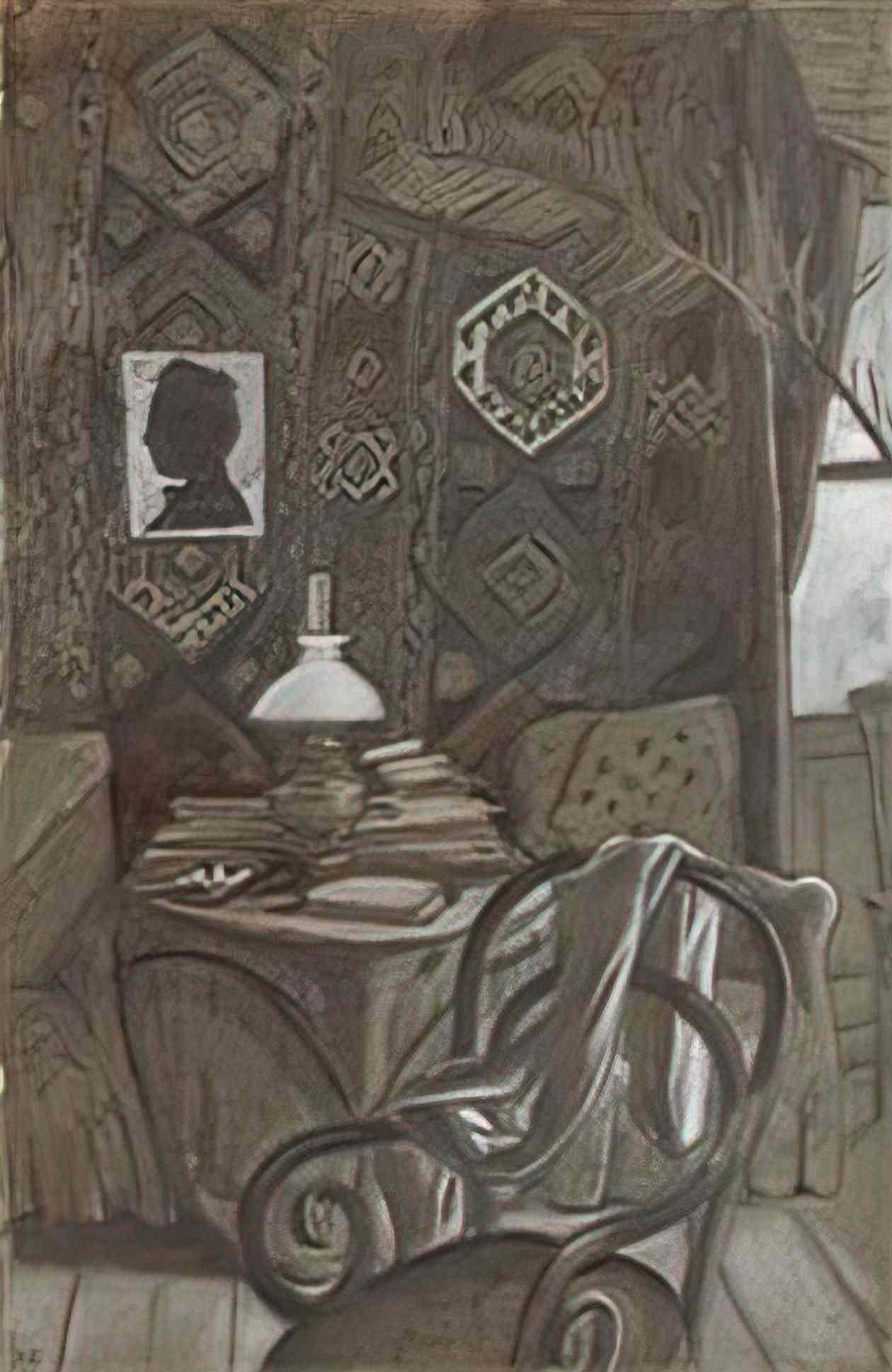 Mstislav Dobuzhinsky interior newport rhode island Art A4 Photo Print