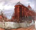 Mstislav Dobuzhinsky kaunas cathedral 1931 Art A4 Photo Print