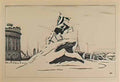 Mstislav Dobuzhinsky monument to peter the great 1923 Art A4 Photo Print