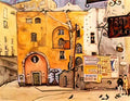Mstislav Dobuzhinsky naples 1911 Art A4 Photo Print