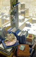 Mstislav Dobuzhinsky new york rooftops my windows in new york 1943 Art A4 Photo Print