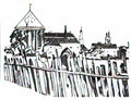 Mstislav Dobuzhinsky old city in kaunas 1930 Art A4 Photo Print