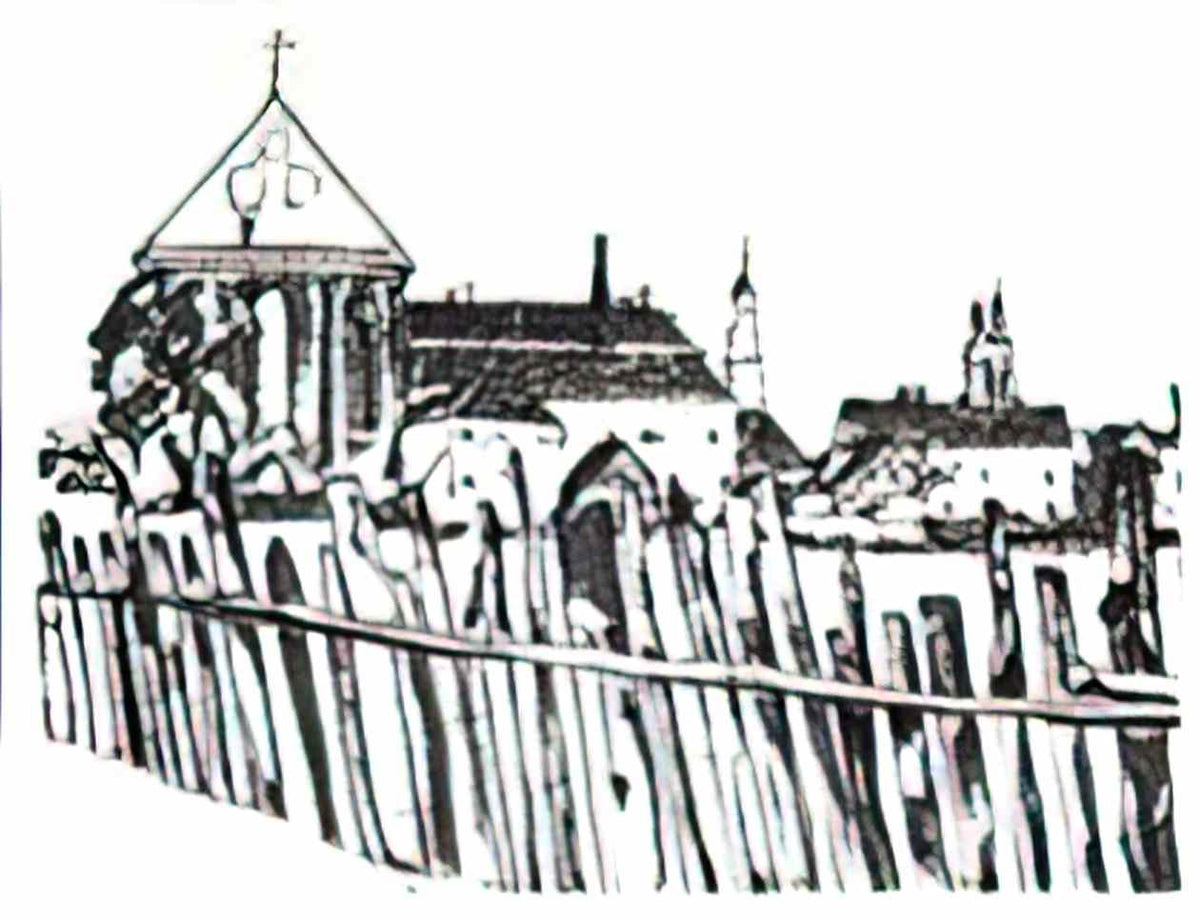 Mstislav Dobuzhinsky old city in kaunas 1930 Art A4 Photo Print