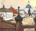Mstislav Dobuzhinsky province voronezh 1912 Art A4 Photo Print