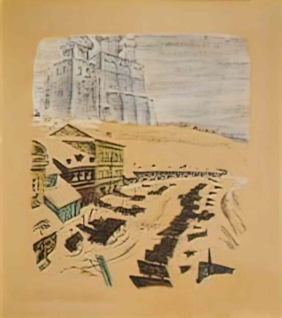 Mstislav Dobuzhinsky pskov 1923 1 Art A4 Photo Print