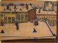 Mstislav Dobuzhinsky rooftops under the snow 1916 Art A4 Photo Print
