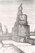 Mstislav Dobuzhinsky sphinxes 1922 Art A4 Photo Print