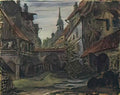 Mstislav Dobuzhinsky the blacksmith s courtyard 1910 Art A4 Photo Print