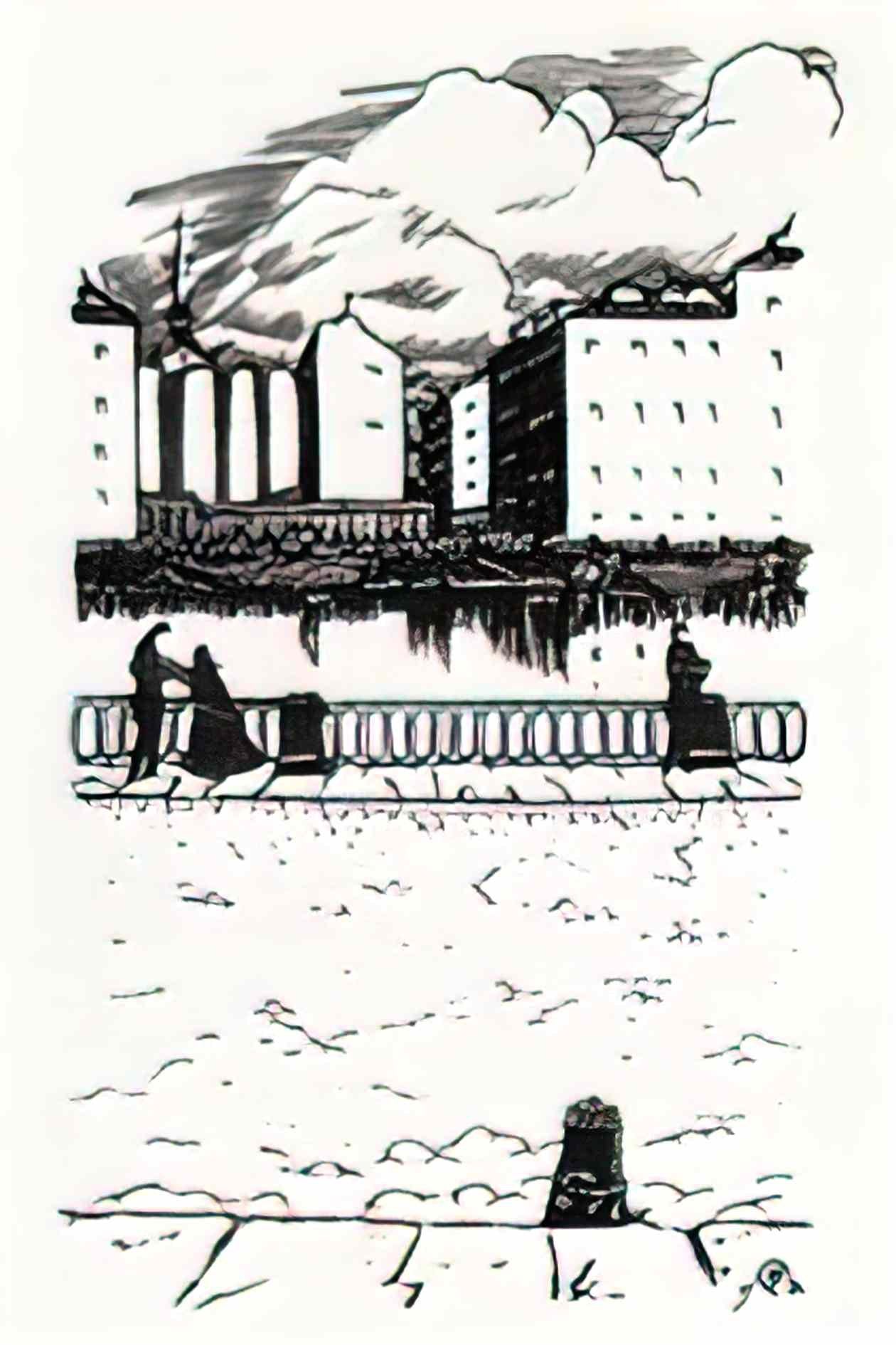 Mstislav Dobuzhinsky white nights 1922 5 Art A4 Photo Print