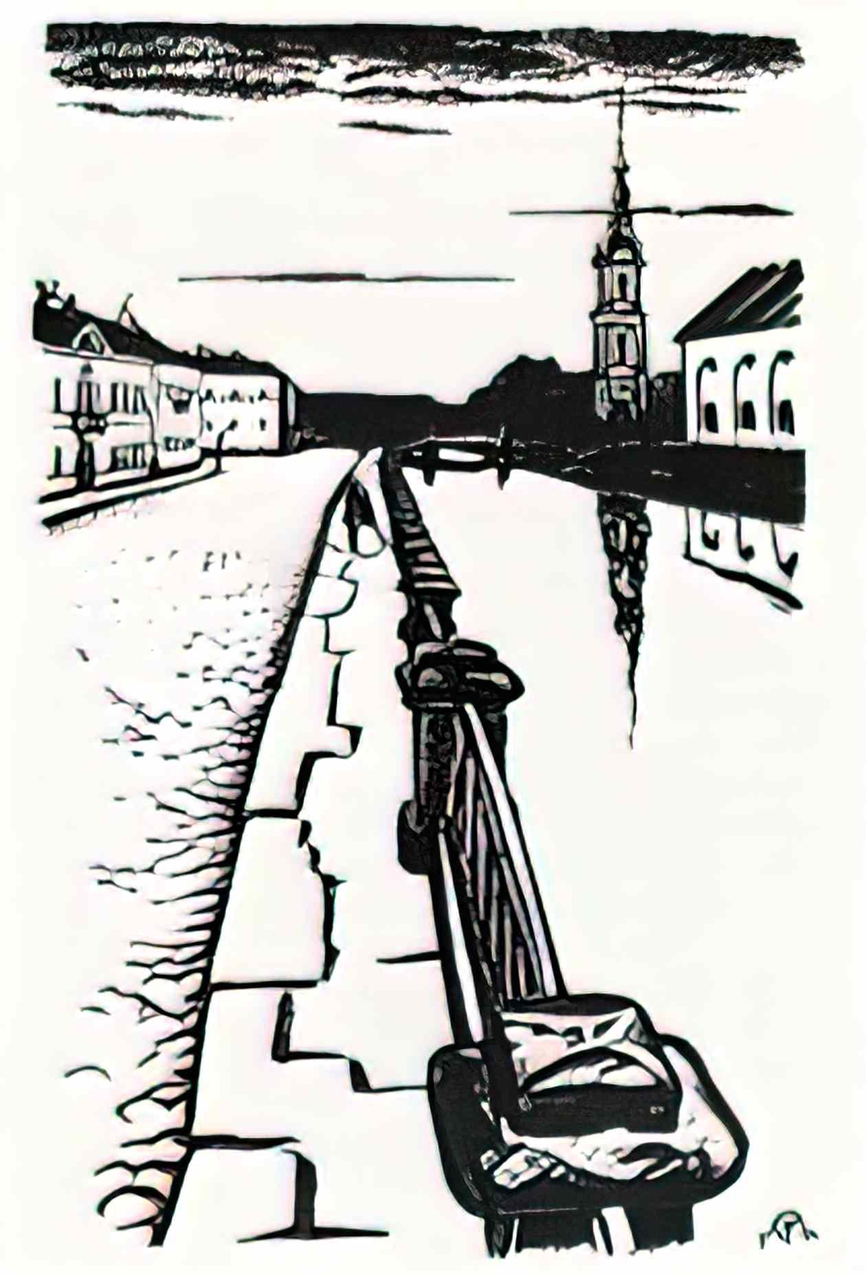 Mstislav Dobuzhinsky white nights 1922 7 Art A4 Photo Print