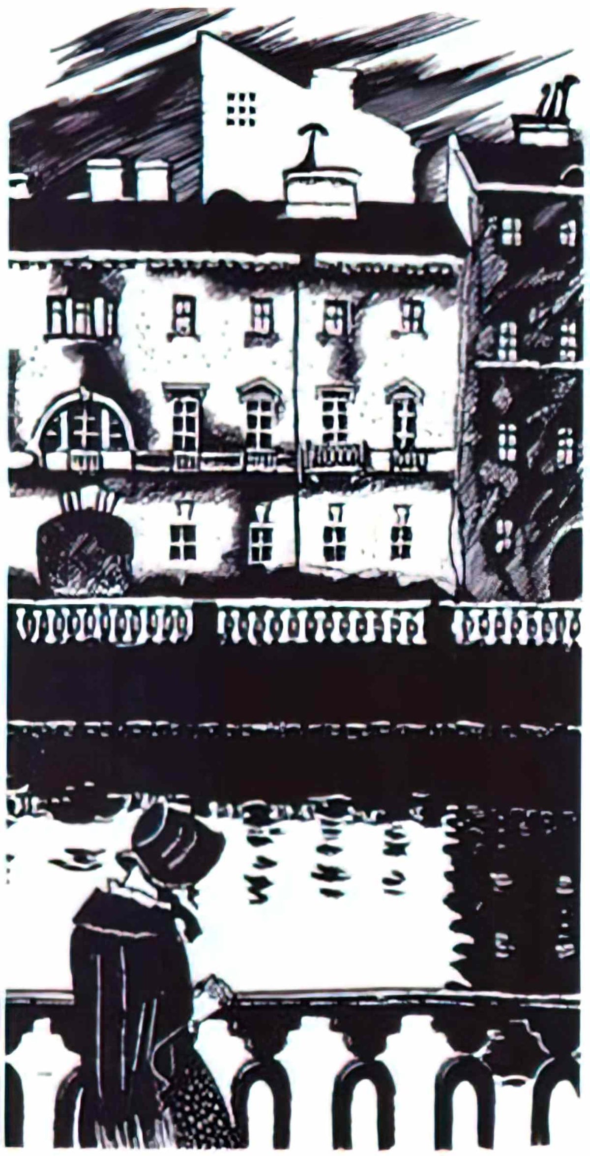 Mstislav Dobuzhinsky white nights 1922 Art A4 Photo Print