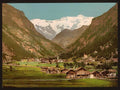 Mt Rosa Gressony Vintage A4 Photo Print