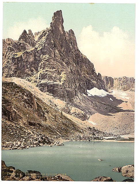 Mt Surlon and Sorapiss Tyrol Vintage A4 Photo Print