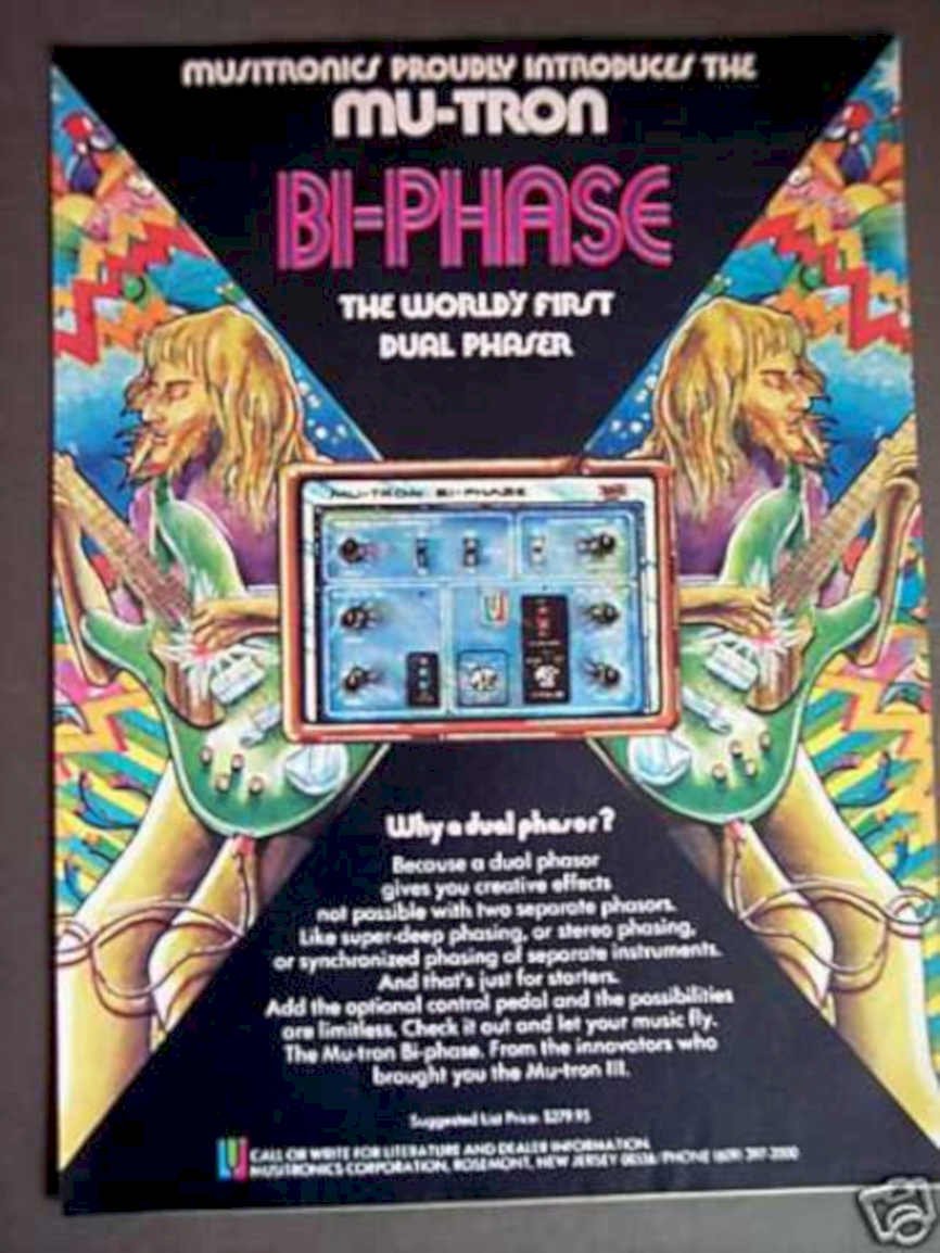 Mu Tron Phaser Vintage Retro Advert Ads A4 Photo Print