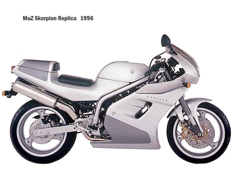 MuZ Skorpion Replica 1996 motorbike A4 Photo Print