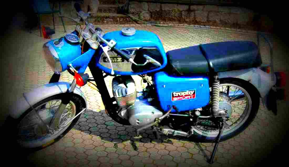 MuZ TS 150 1974 1 motorbike A4 Photo Print