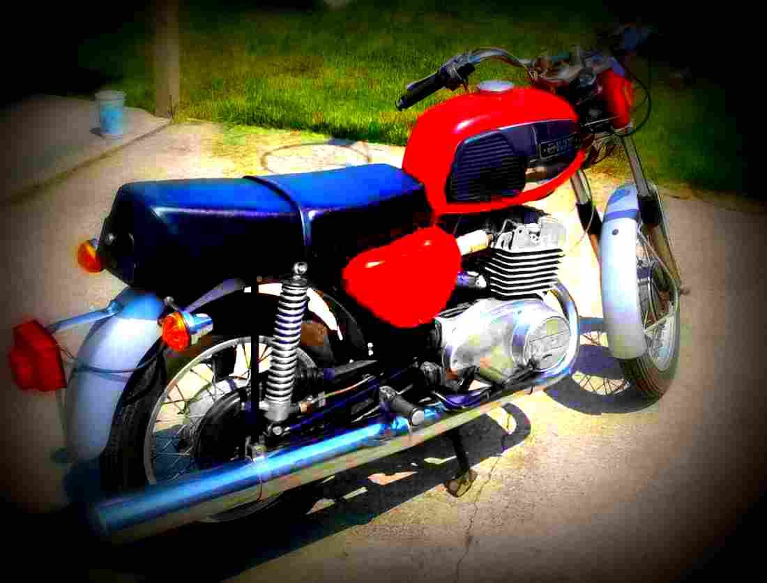 MuZ TS 250 1973 2 motorbike A4 Photo Print