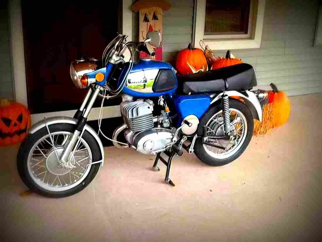 MuZ TS 250 1974 6 motorbike A4 Photo Print