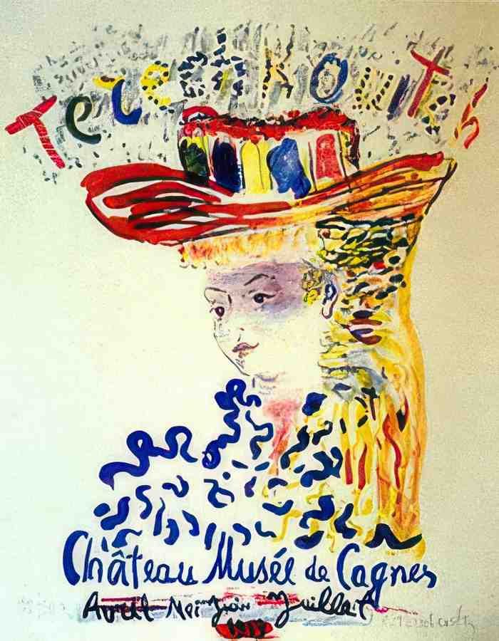 Mucee Cagnes by Terechkowitch Vintage Advert A4 Photo Print