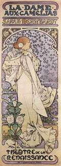 Mucha Alphons 1860 1939 La Dame aux Camelias 1896 A4 Photo Print