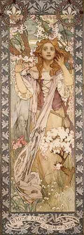 Mucha Alphonse Maud Adams As Joan Of Arc A4 Photo Print