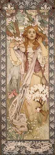 Mucha Alphonse Maud Adams As Joan Of Arc A4 Photo Print