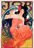 Mucha Job Poster Vintage Retro Advert Poster A4 Photo Print