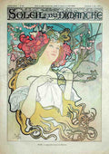 MuchaDimancheSoleil Vintage Advert A4 Photo Print