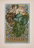 MuchaPlate47 Vintage Advert A4 Photo Print