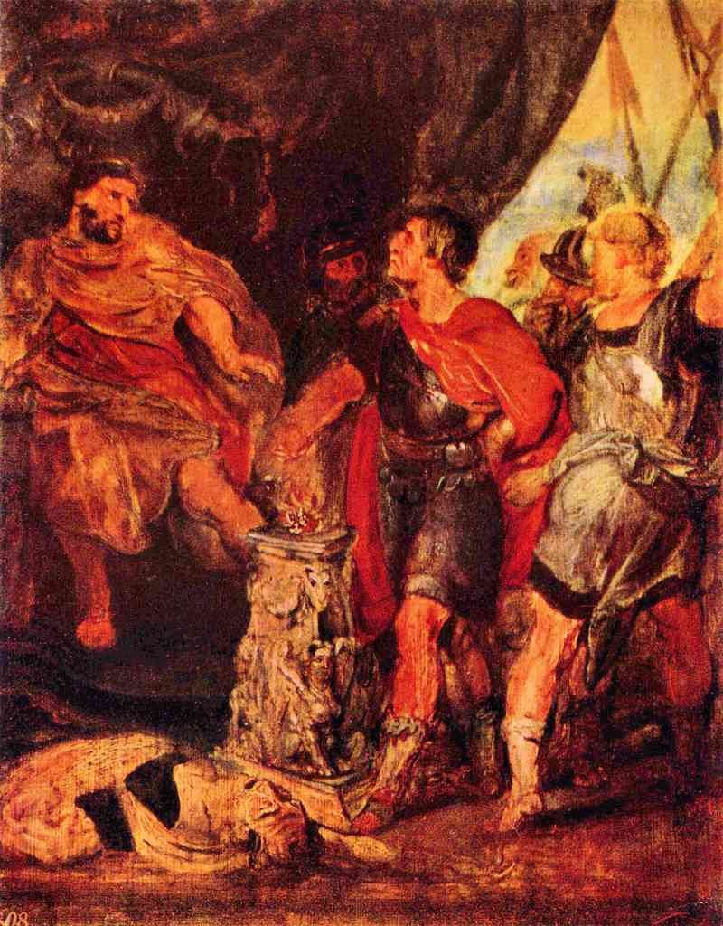Mucius Scaevola Before Porsenna Rubens A4 Photo Print