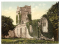 Muckross Abbey Killarney County Kerry Vintage A4 Photo Print