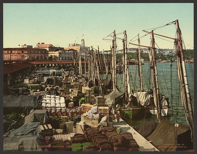 Muelle San Francisco Havana Cuba Vintage A4 Photo Print
