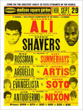 Muhammad Ali Vs Ernie Shavers Vintage Retro Advert Poster A4 Photo Print
