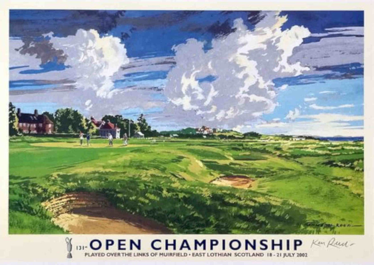 Muirfield Links Open Vintage Retro Advert Poster A4 Photo Print