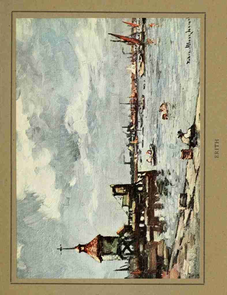 Muirhead John 1863 1927 The River of London 1912 Erith A4 Photo Print