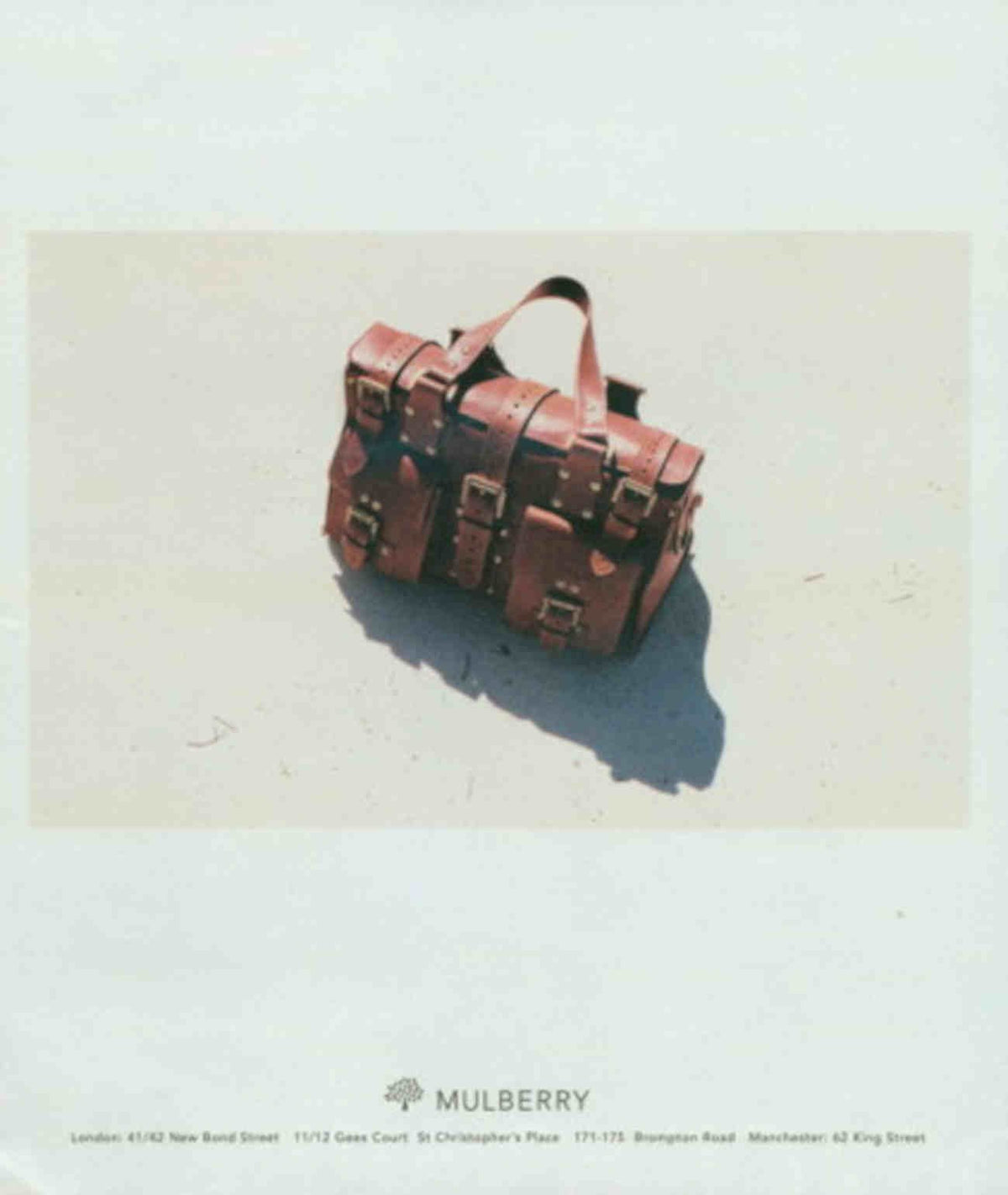 Mulberry Leather Bag Vintage Retro Advert Poster A4 Photo Print