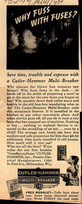 Multi Breaker Fuse Vintage Retro Advert Ads A4 Photo Print