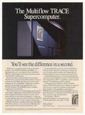 Multiflow Trace Supercomputer Vintage Retro Advert Ads A4 Photo Print