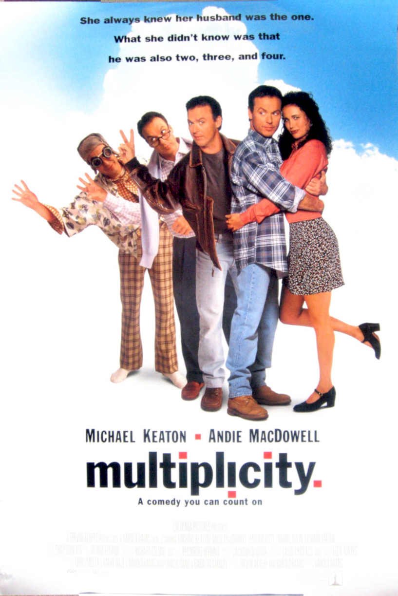 Multiplicity Keaton Macdowell Vintage Retro Advert Poster A4 Photo Print