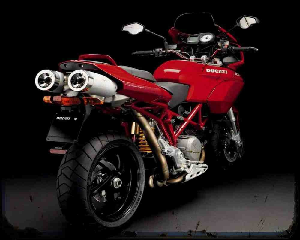 Multistrada 1100 07 2 A4 Photo Print Motorbike Vintage Aged