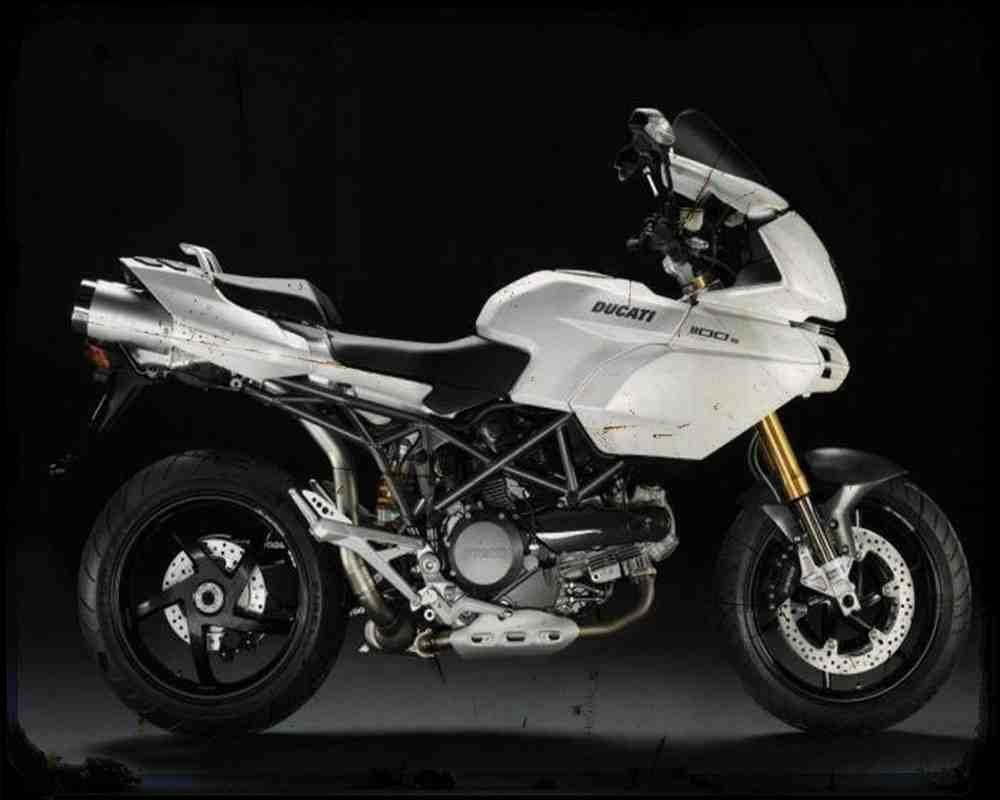 Multistrada 1100S 09 A4 Photo Print Motorbike Vintage Aged