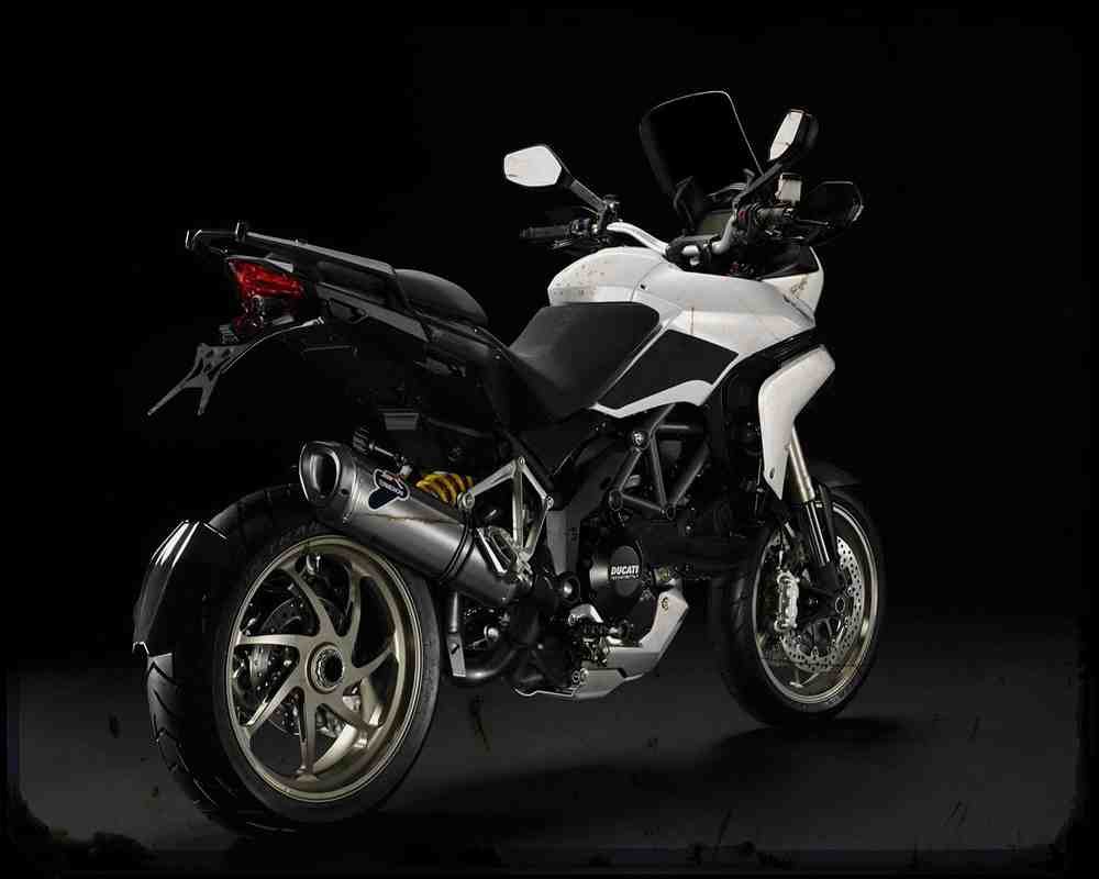 Multistrada 1200 12 3 A4 Photo Print Motorbike Vintage Aged