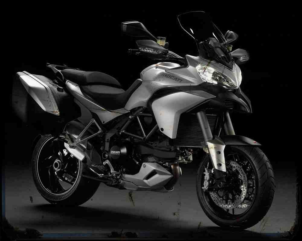 Multistrada 1200 S 13 2 A4 Photo Print Motorbike Vintage Aged