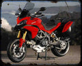 Multistrads 1200S 10 A4 Photo Print Motorbike Vintage Aged
