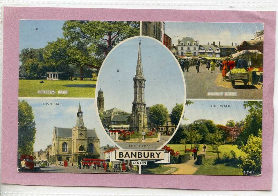 Multiview Banbury Oxfordshire Vintage A4 Photo Print