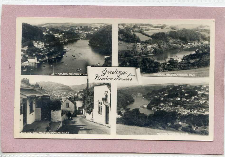 Multiview Newton Ferrers Devon Vintage A4 Photo Print