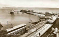 Mumbles Pier and Train in the 1950s Vintage A4 Photo Print