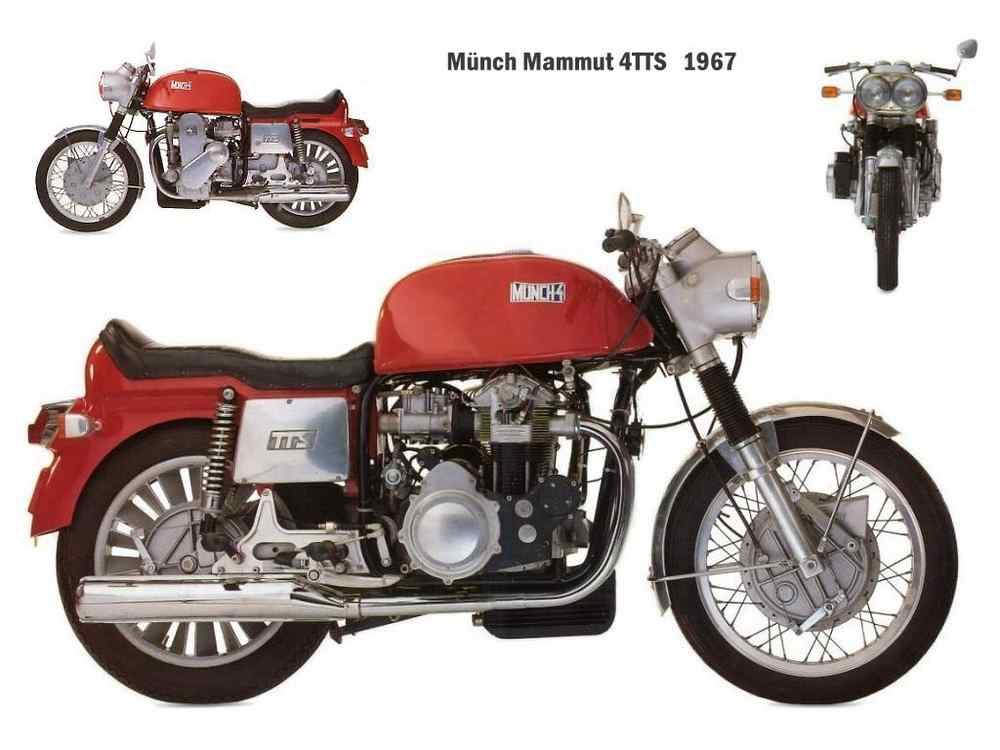Munch 4TTS 1967 motorbike A4 Photo Print