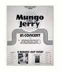 Mungo Jerry Jericho Vintage Retro Advert Poster A4 Photo Print